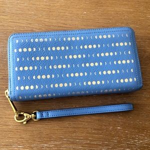 💙FOSSIL LOGAN WALLET CLUTCH MOON CELESTIAL 💙